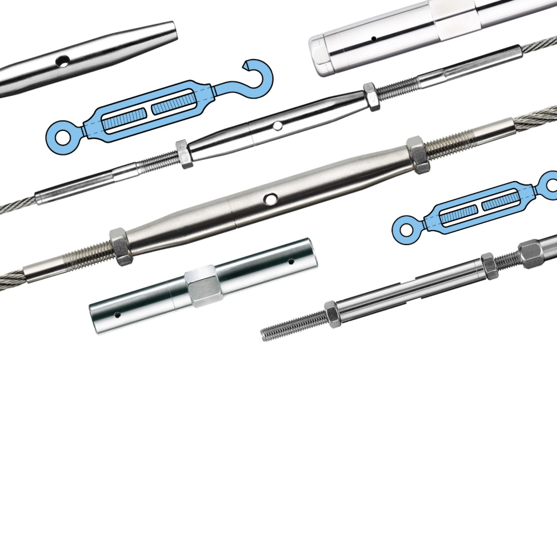 Tensioning components