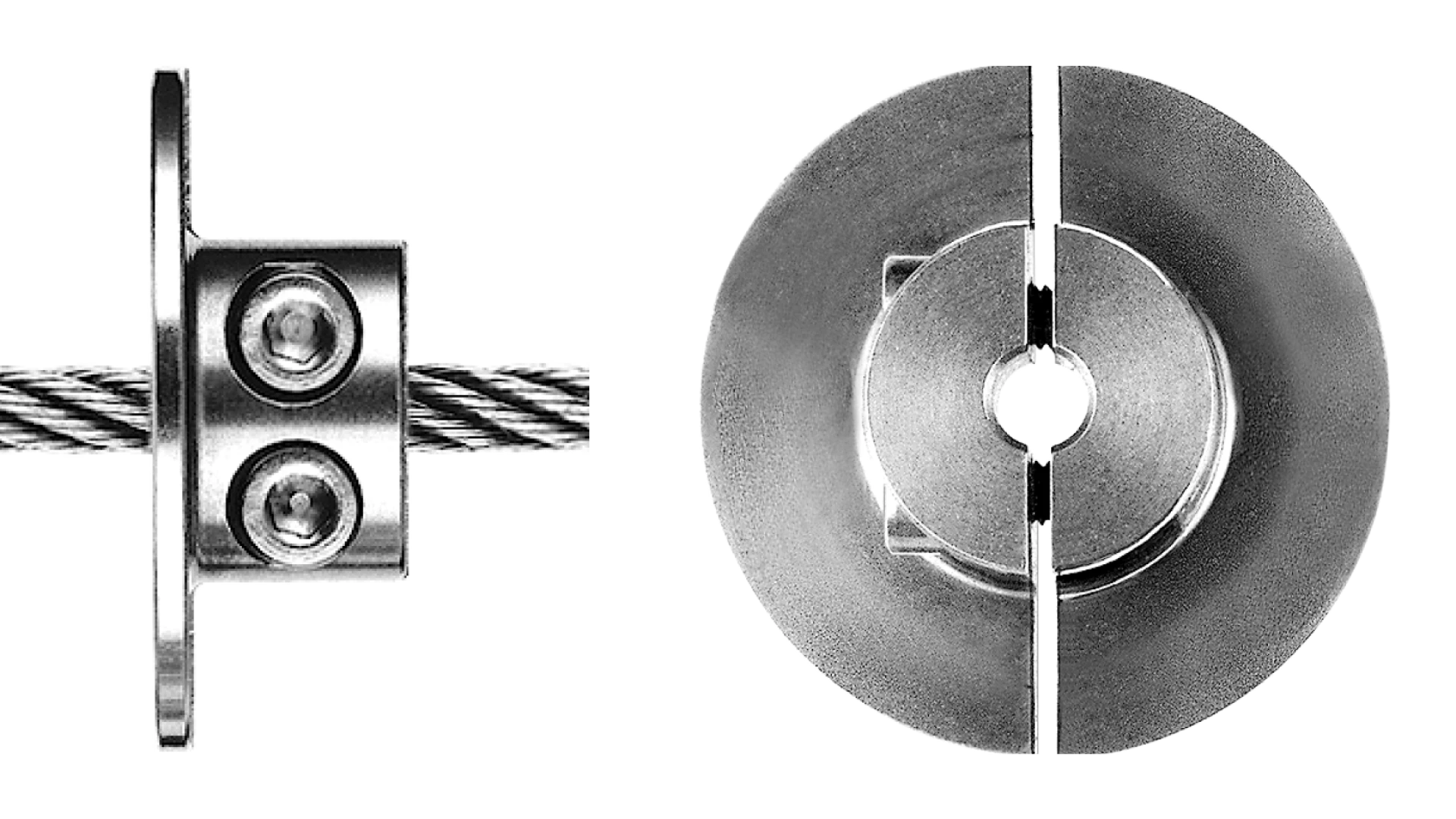 2-part flange ring without drilling self-assembly
