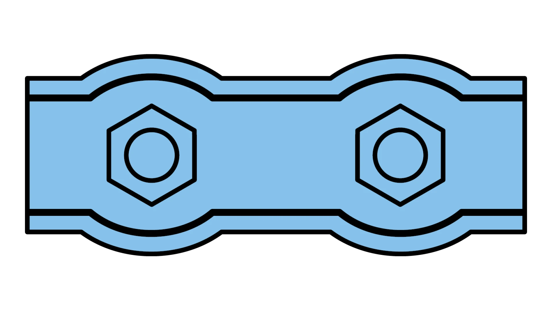 Clip Duplex  Stainless steel