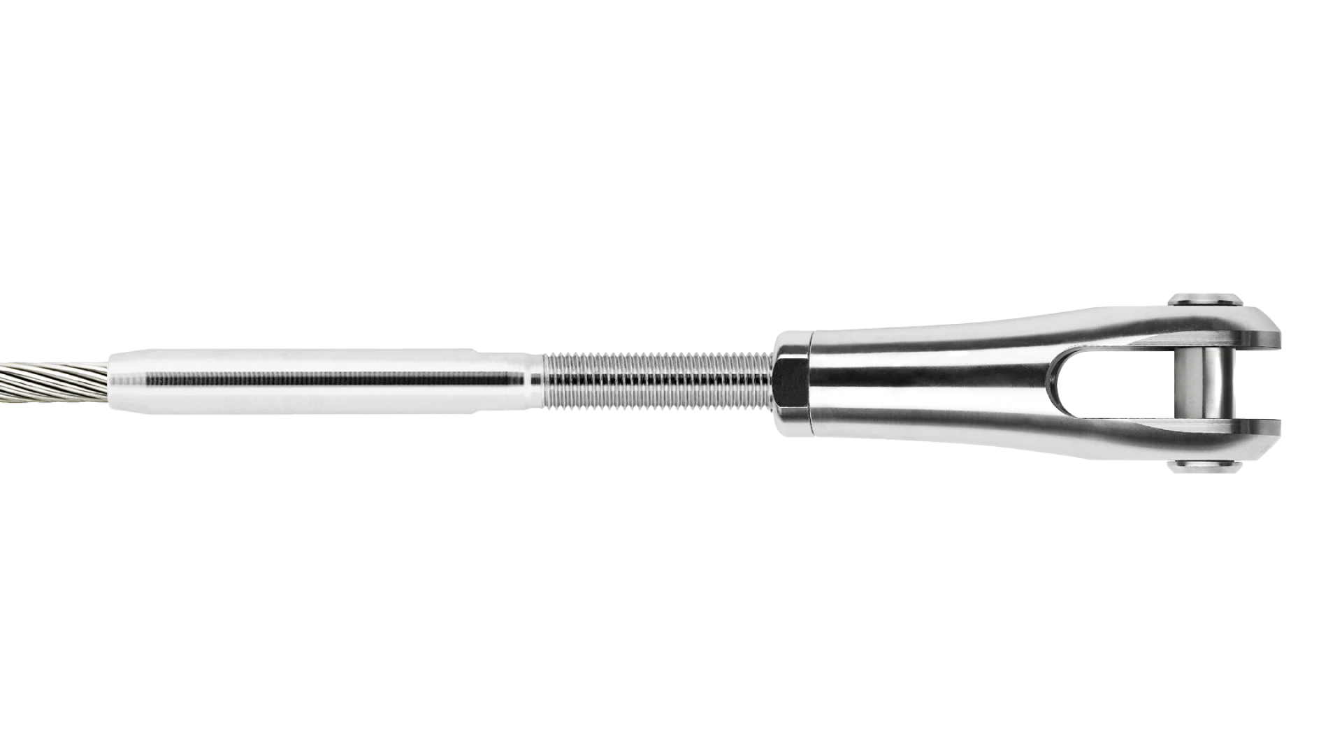 Clevis Forte with external thread right-hand assembled