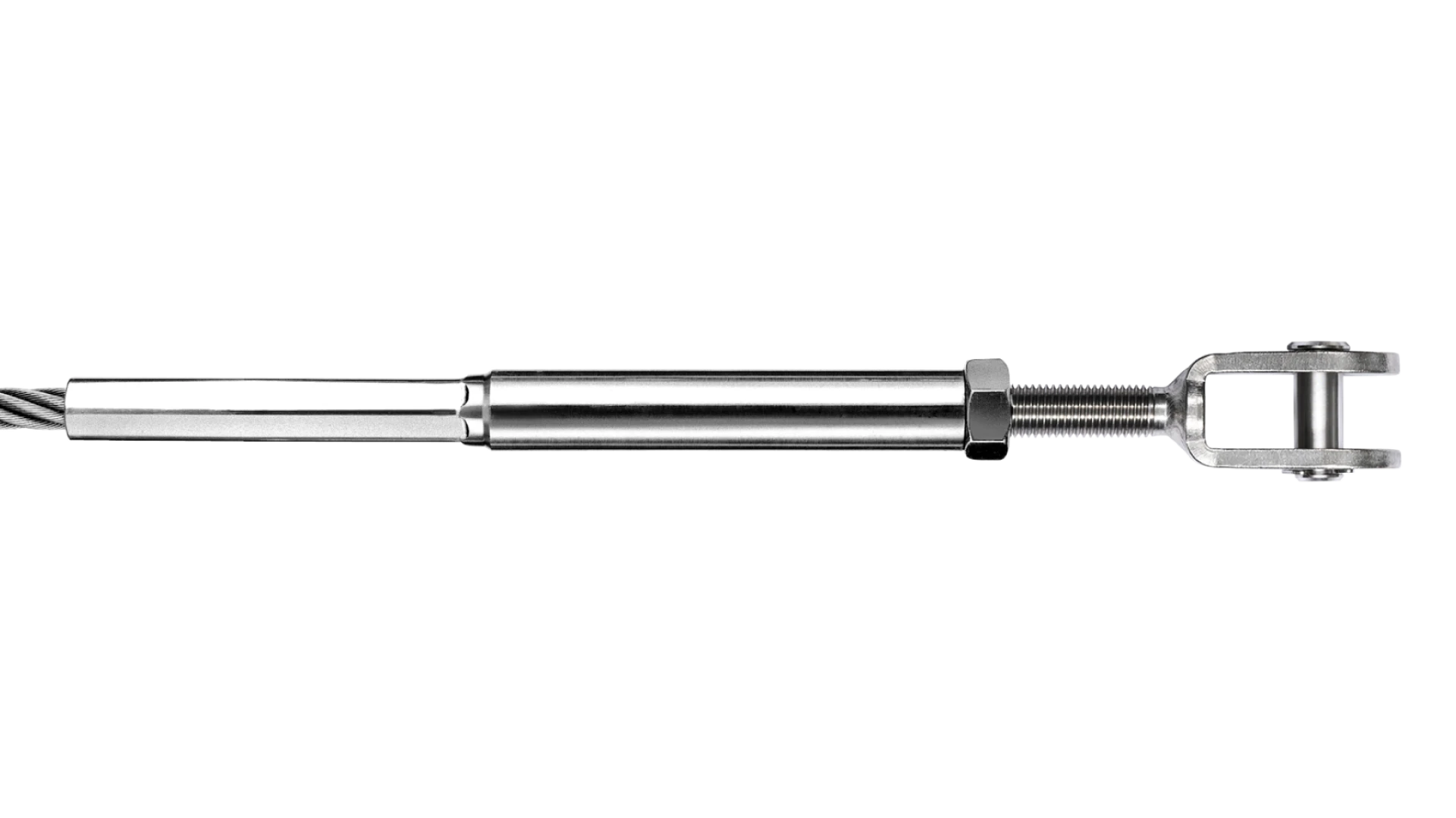 Clevis Classic and internal thread-end right-hand swaged for rope Ø 3 - 8 mm
