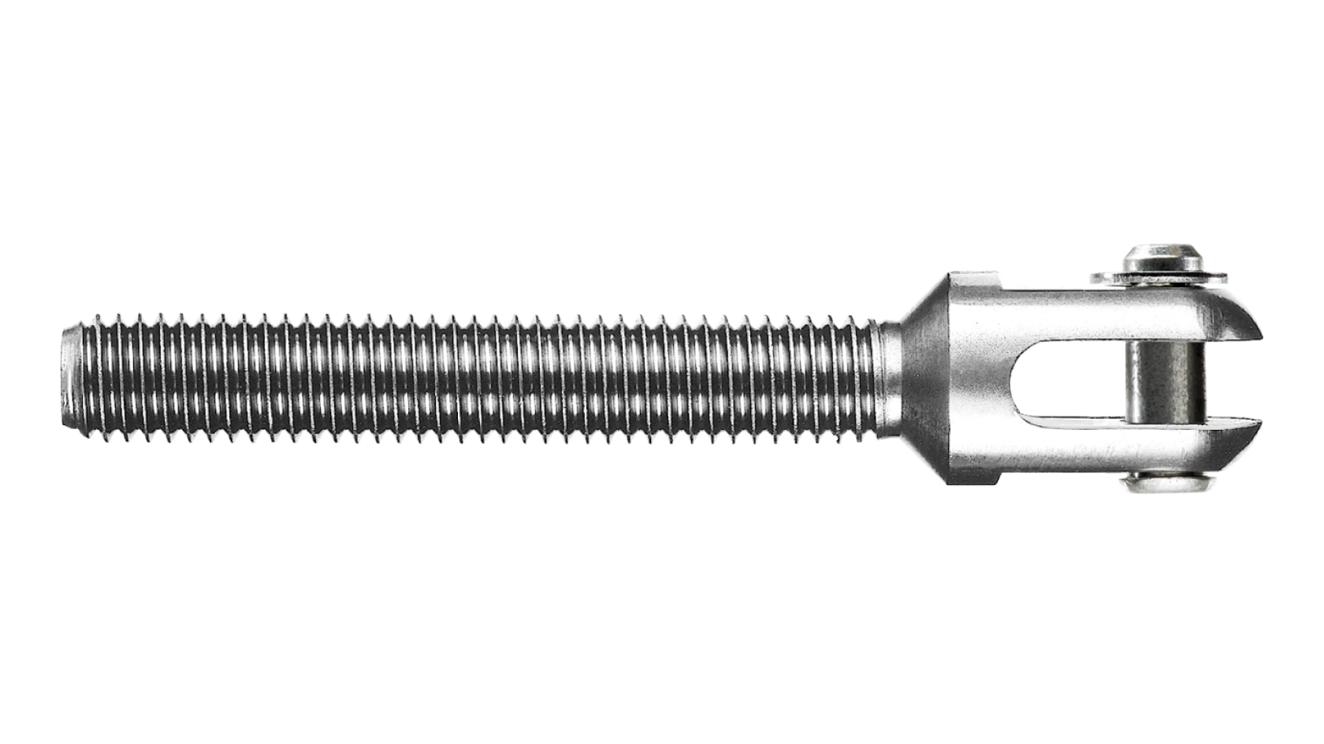 Eye-end counter piece with external thread right-hand