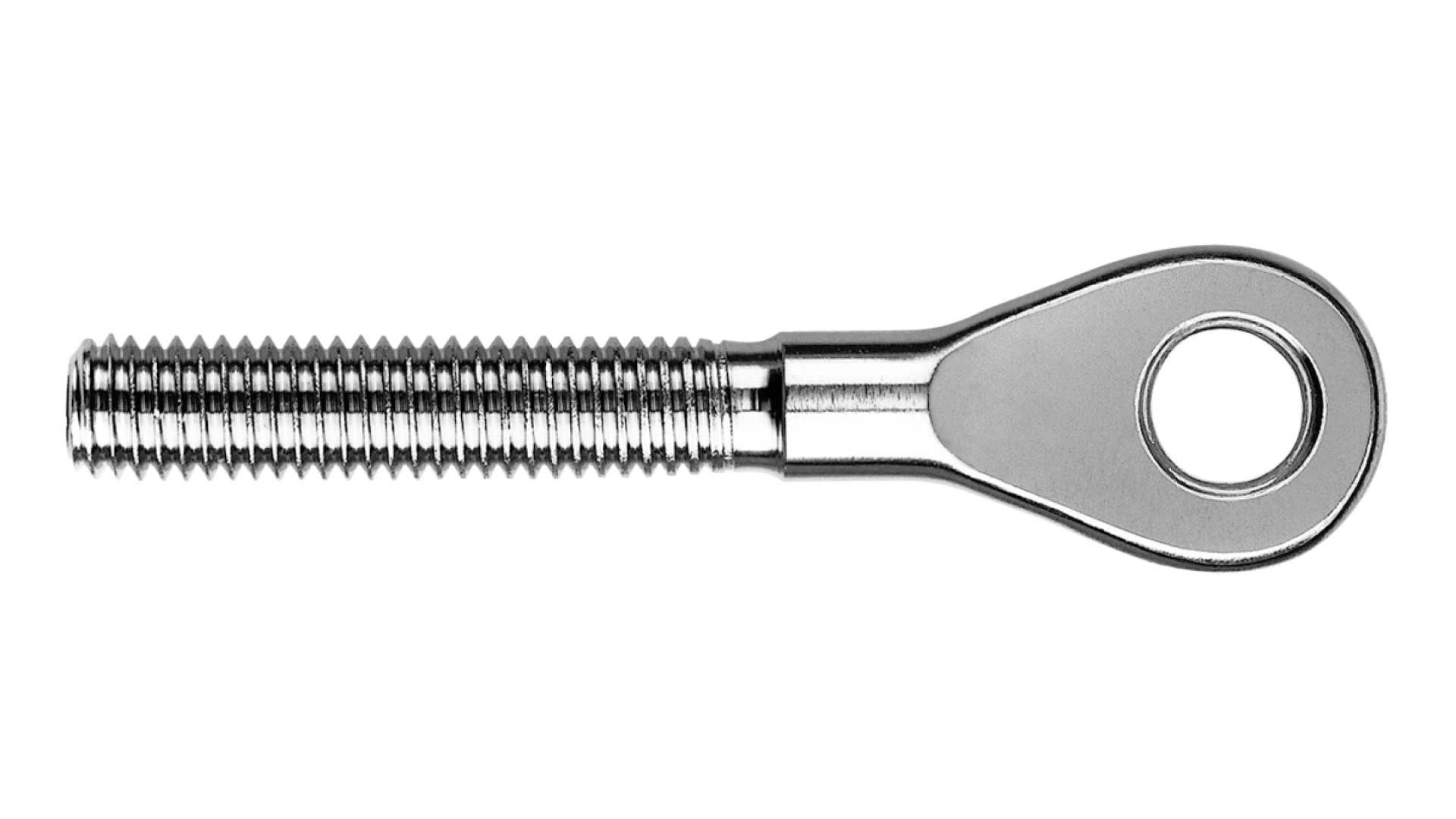 Eye-end with external thread left-hand