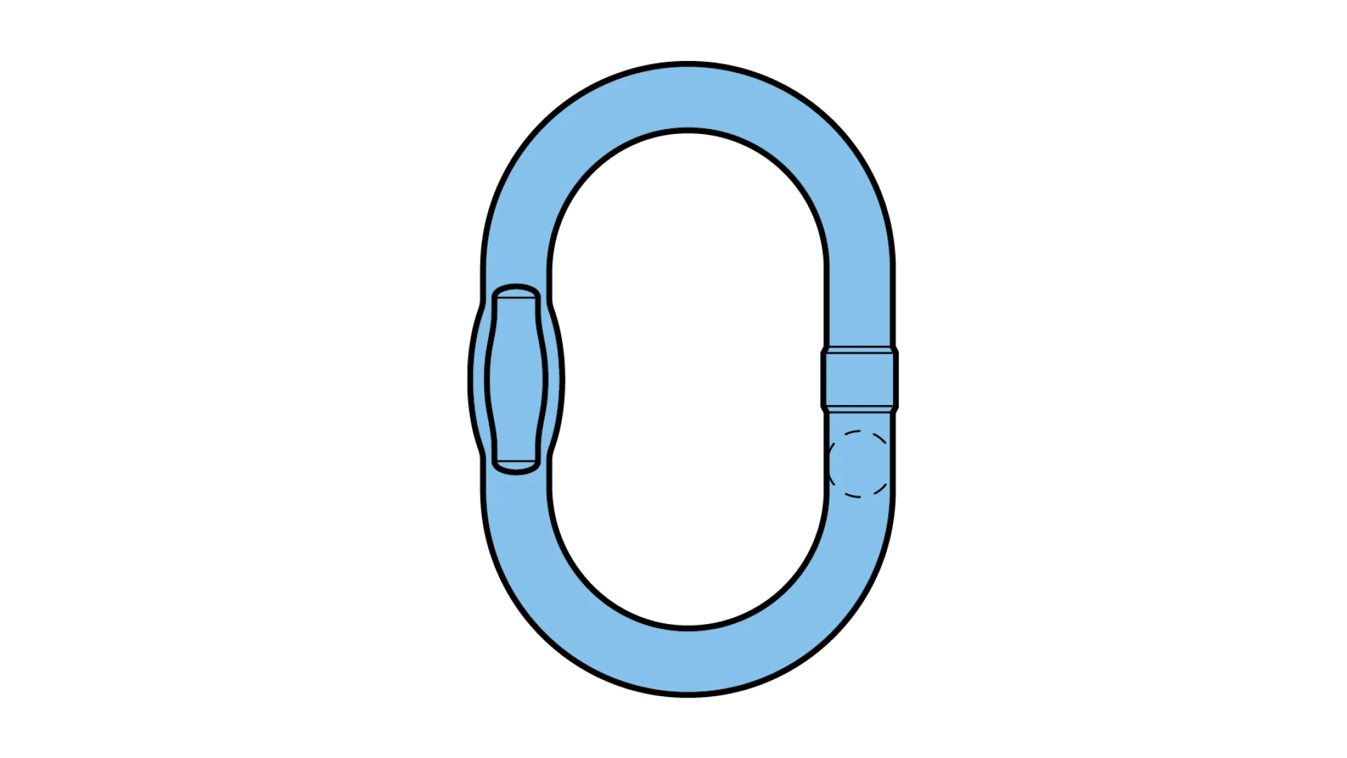 Welded ring for hoisting  Stainless steel