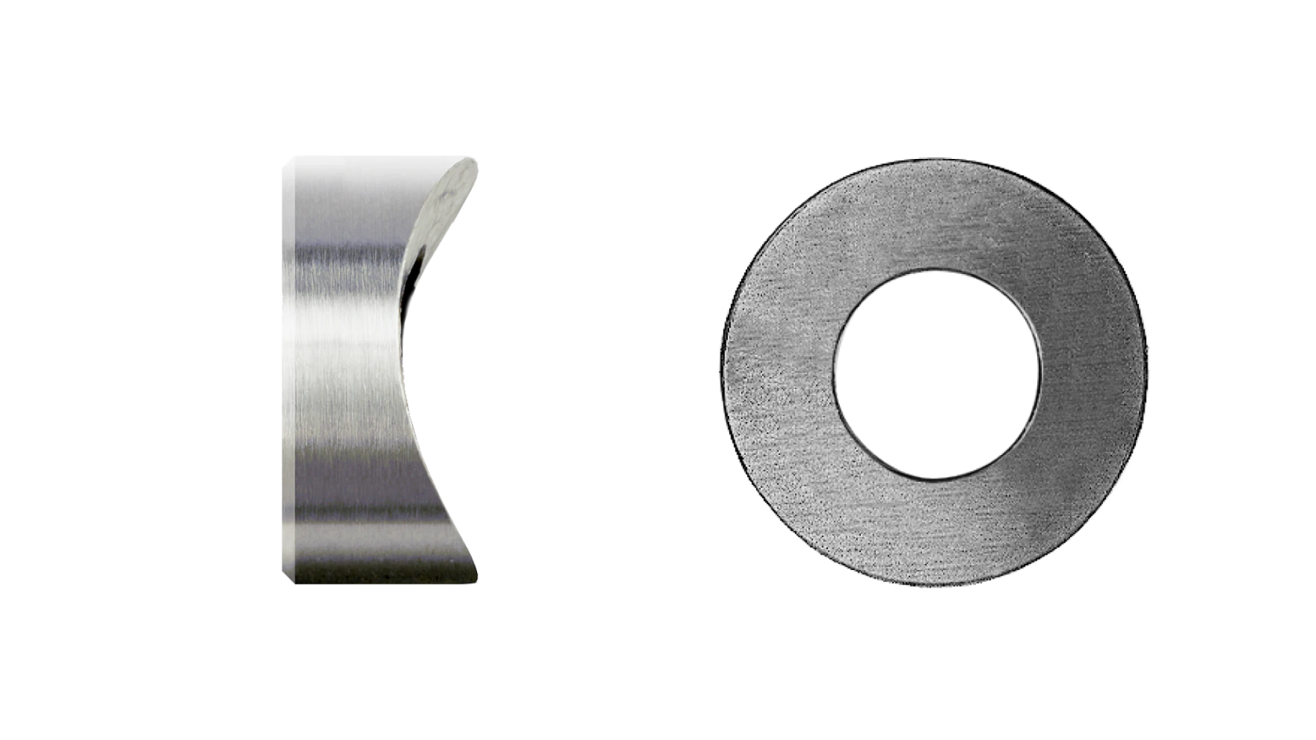 Post fitting round shape  for external thread
