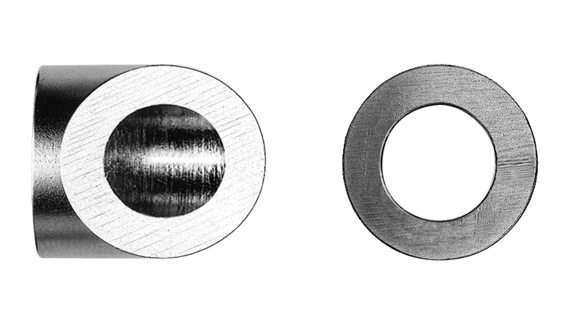 Post fitting flat shape  for end-stop with radius head Univiss