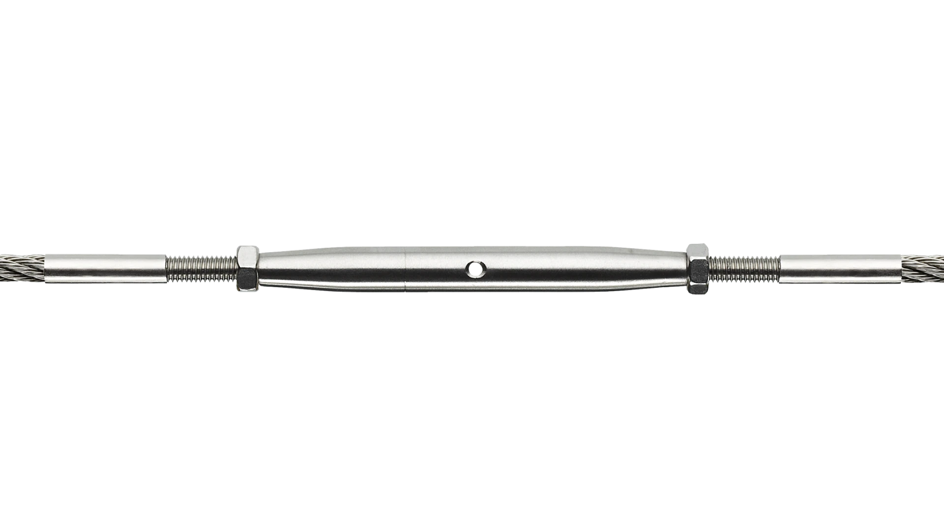 Turnbuckle with external thread end Univiss round swaged