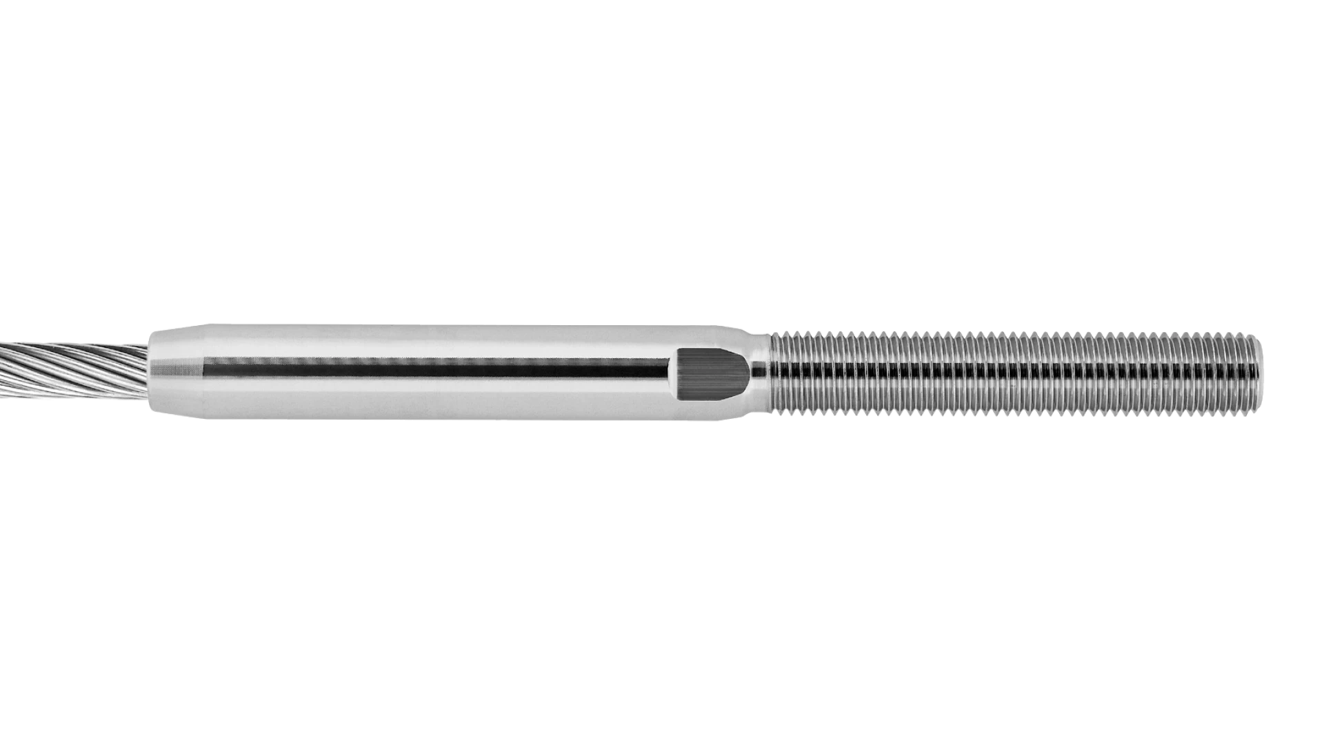 External thread end right-hand Forte round swaged