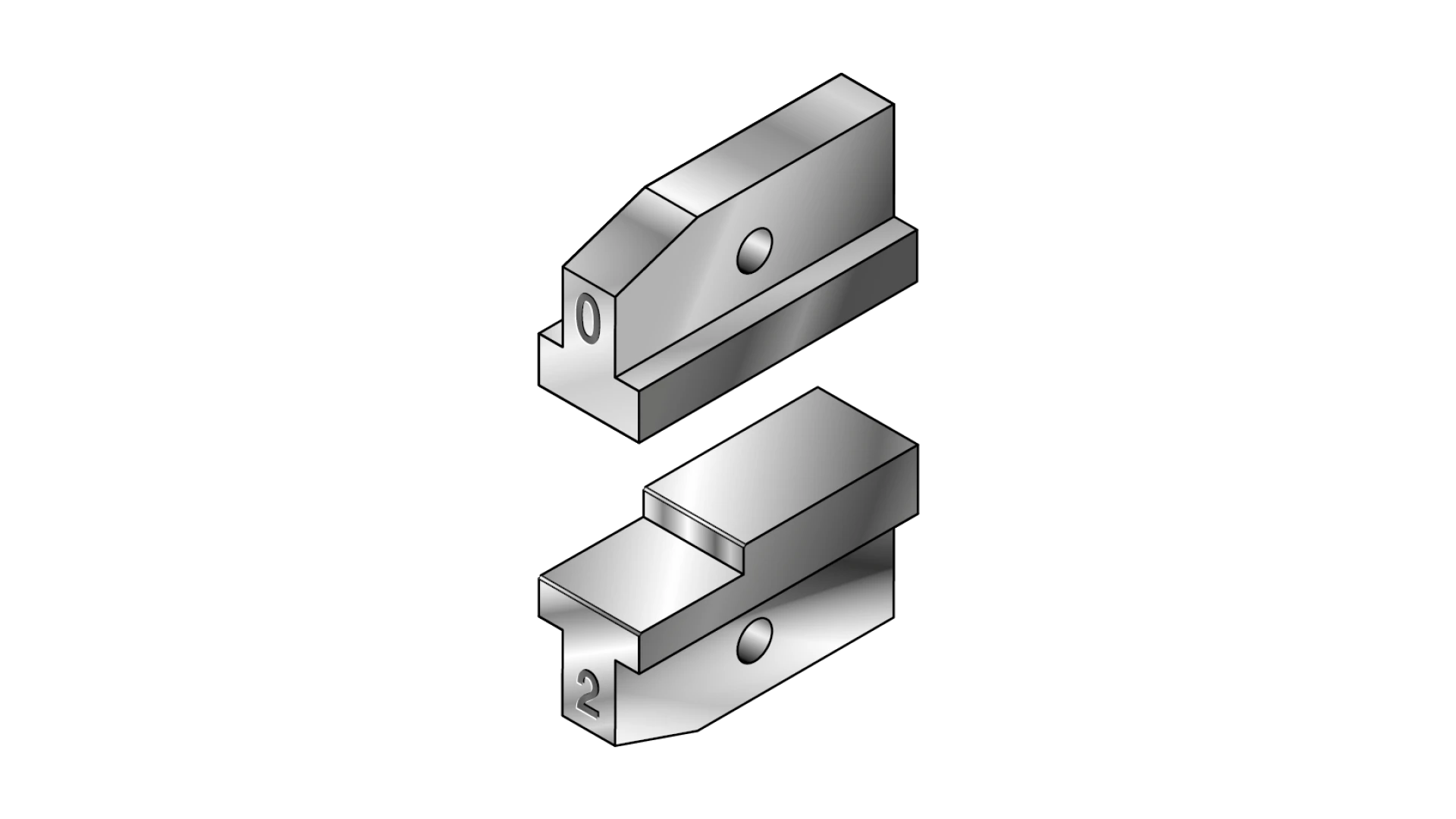 Tool inserts for battery-powered swaging tool Micro EK 50 ML  for Webnet sleeves
