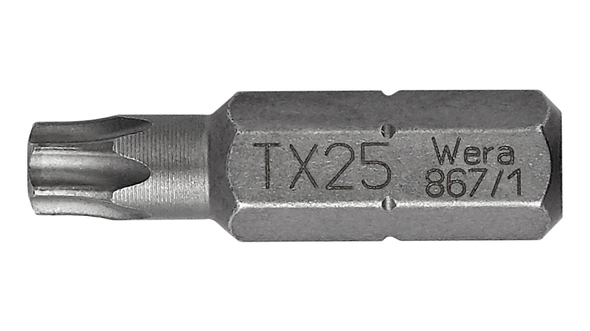 Bit for TORX® screws T25