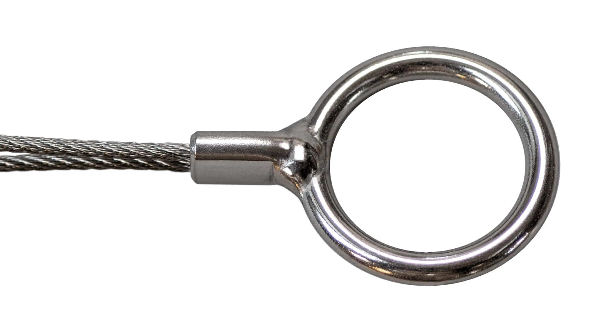 Ring Webnet flat swaged for two ropes