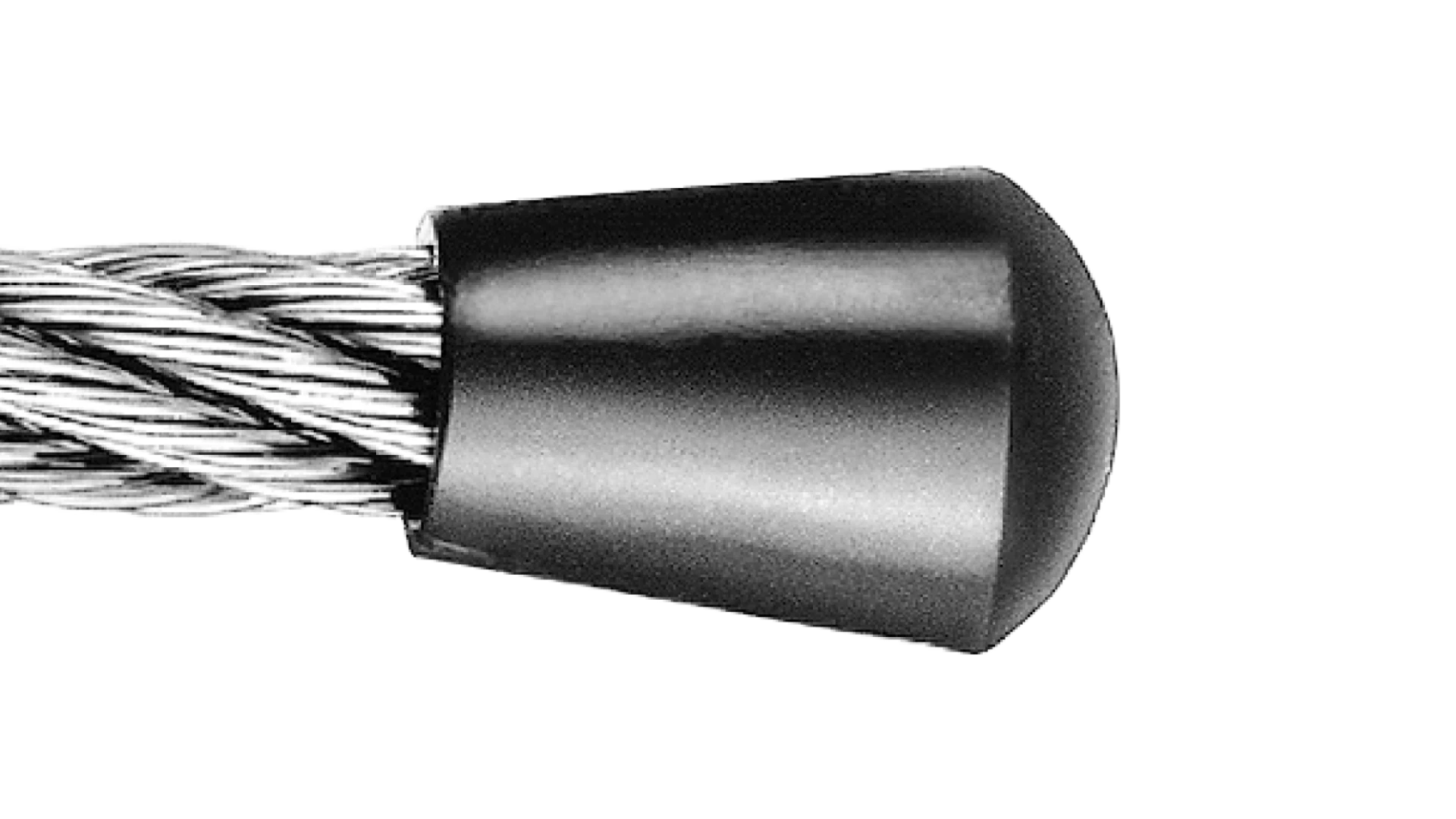 Wire rope end cap