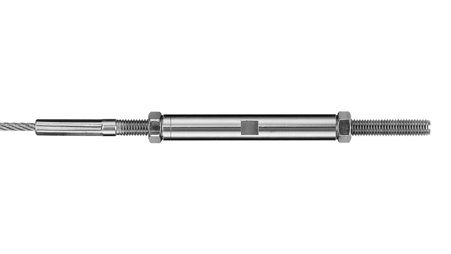 Tensioning sleeve with external thread GreenGuide swaged