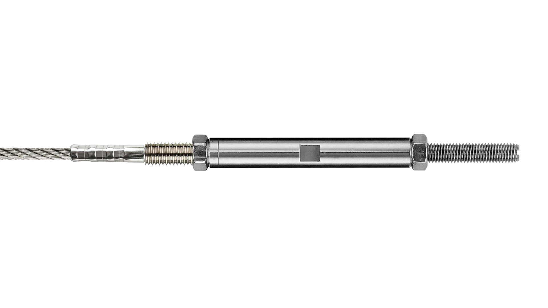Tensioning sleeve with external thread SA self-assembly