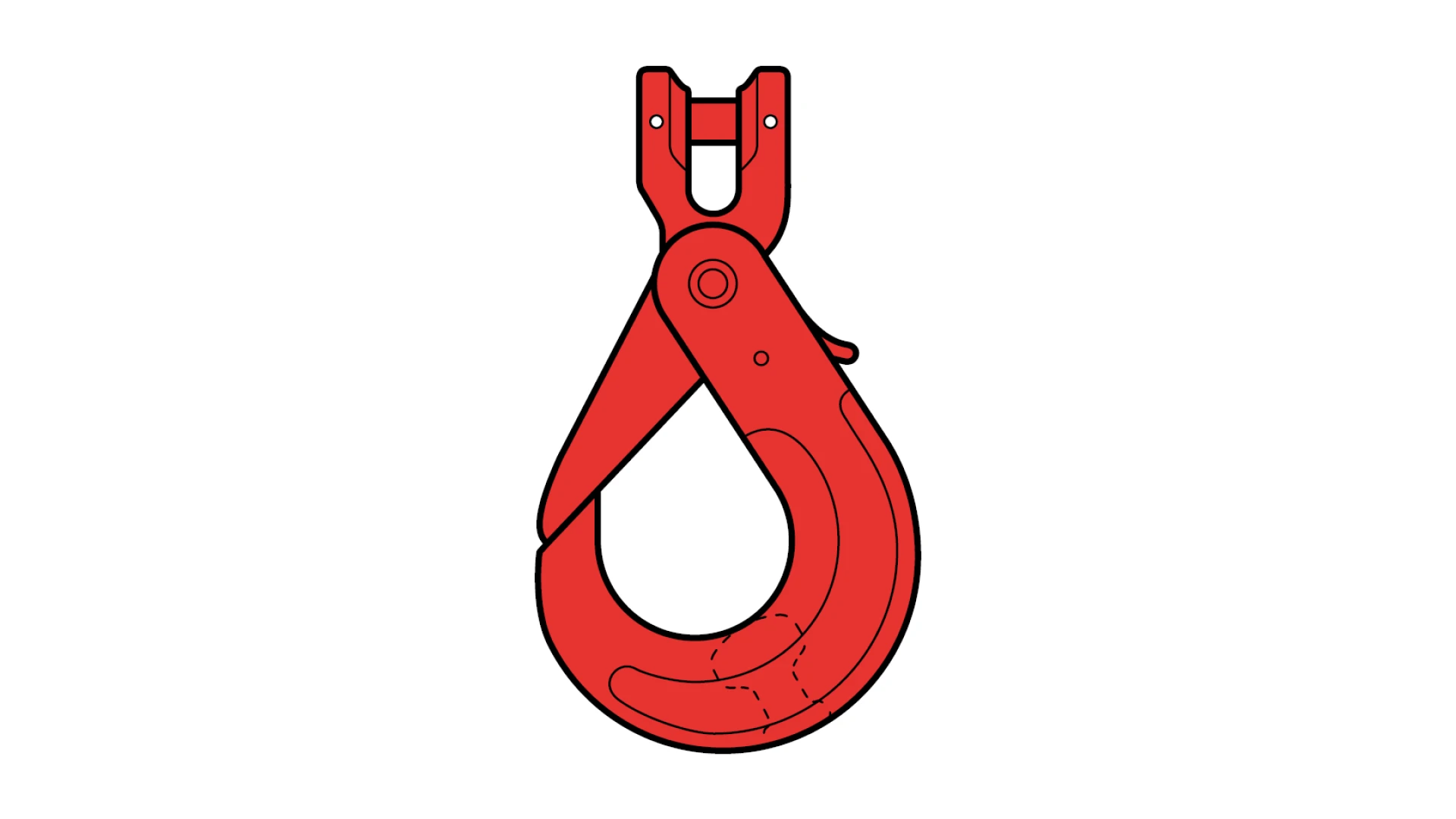 Safety hook with clevis  GK 8