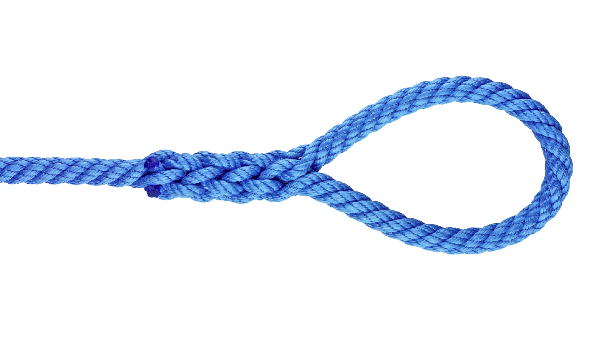 Loop without thimble spliced für Seil gedreht