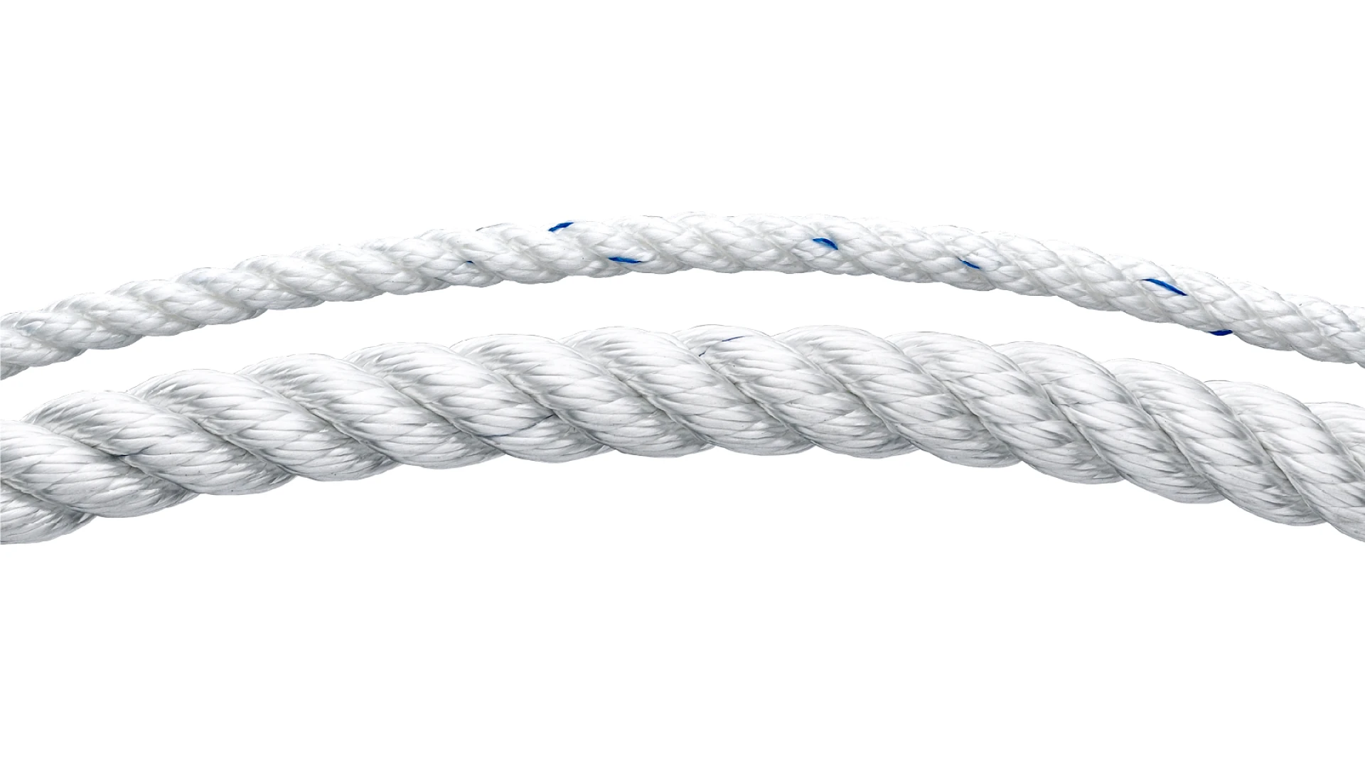 Polyester rope   gedreht weiss