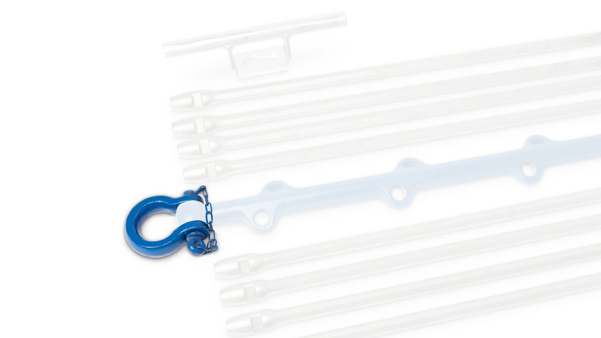 Shackle for field anchor  for field anchor