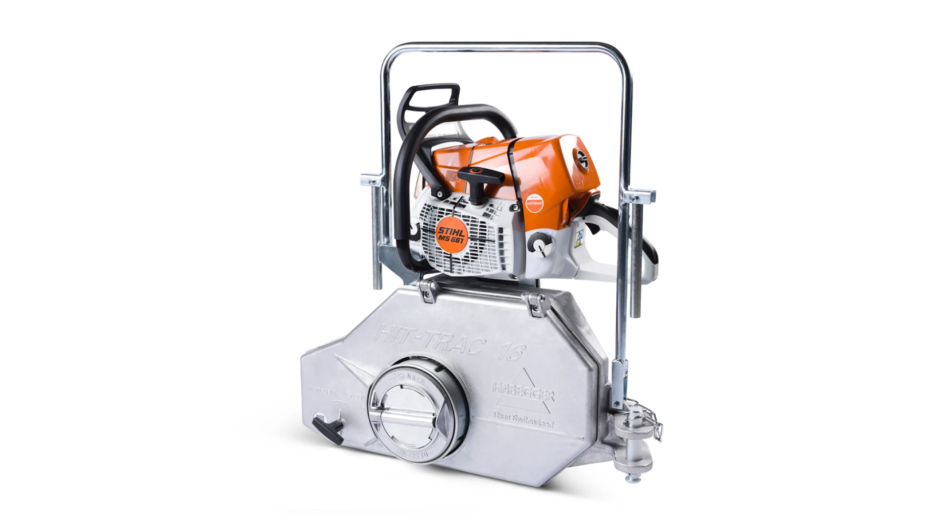 Habegger HIT-TRAC 16B gasoline motorized rope hoist, with carrying handle