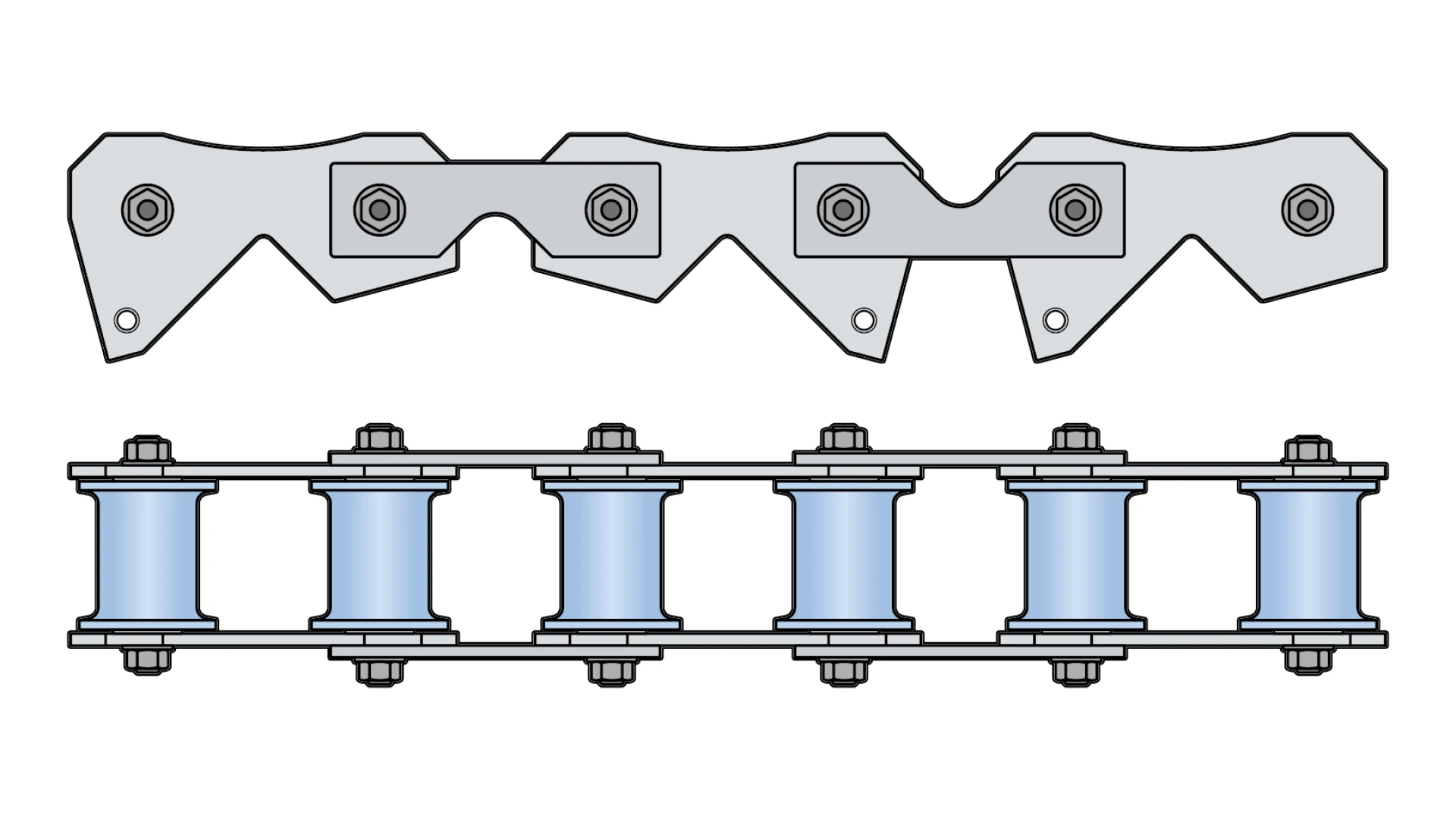Rope deflection roller trible