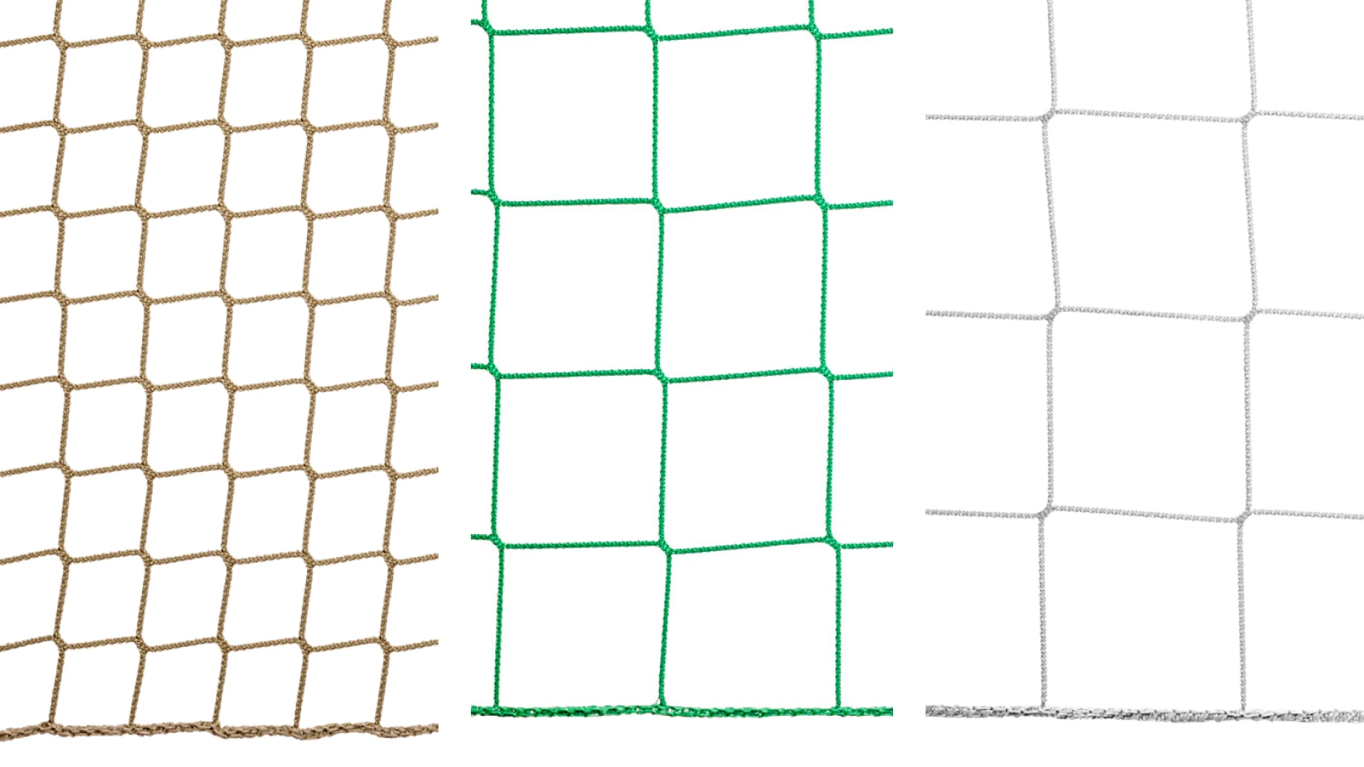 Safety and fall stop net with a reinforced selvedge  Ø 3 mm, made of polypropylene