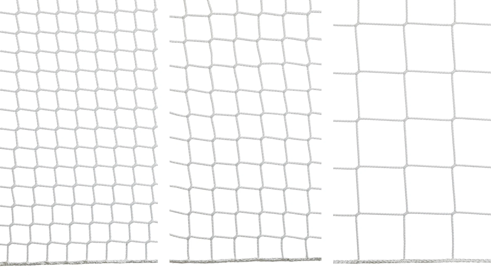 Safety and fall stop net with a reinforced selvedge  Ø 4mm, made of polyester