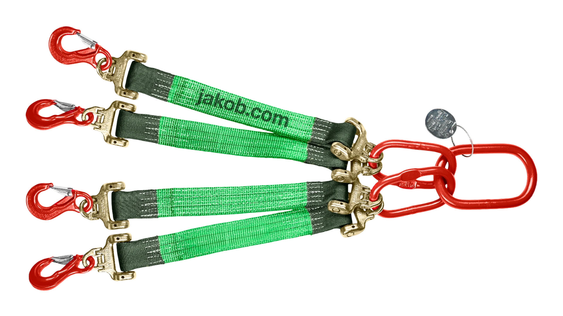 Web sling four-leg