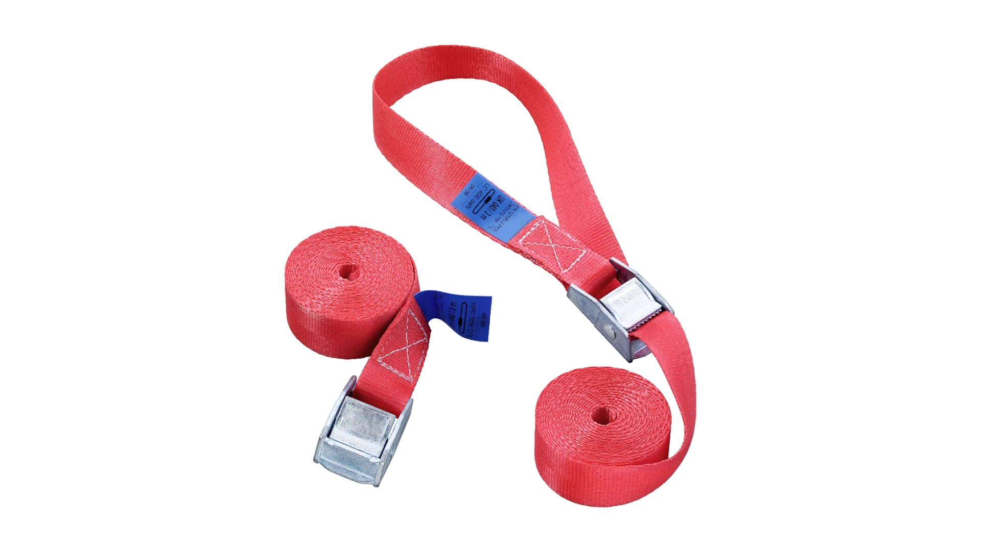 Quick-action strap assembly with cam buckle