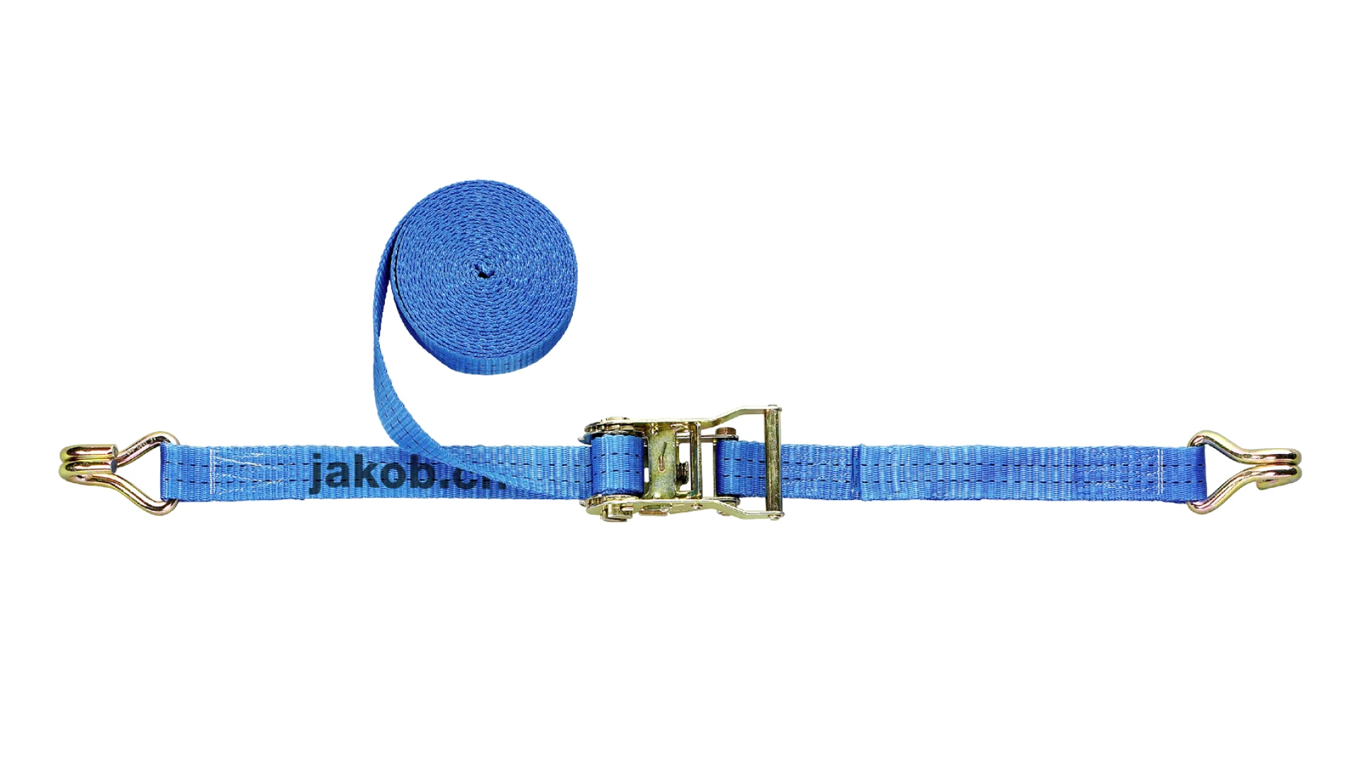 Two-piece pressure ratchet strap assemblies R-150  with 2-part pressure ratchet and claw hook