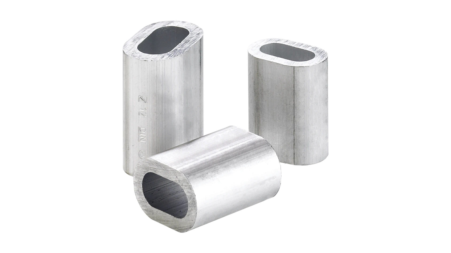 Crimping sleeves   made of aluminium