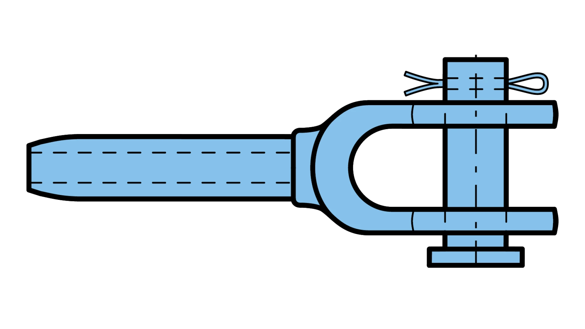 Socket with jaw and bolt swaged