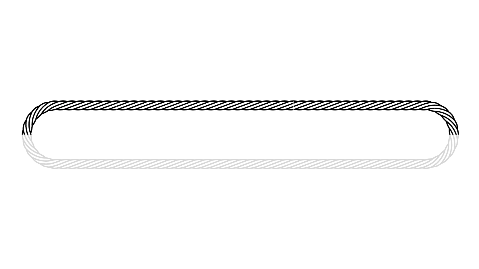 Endless cable-laid grommet