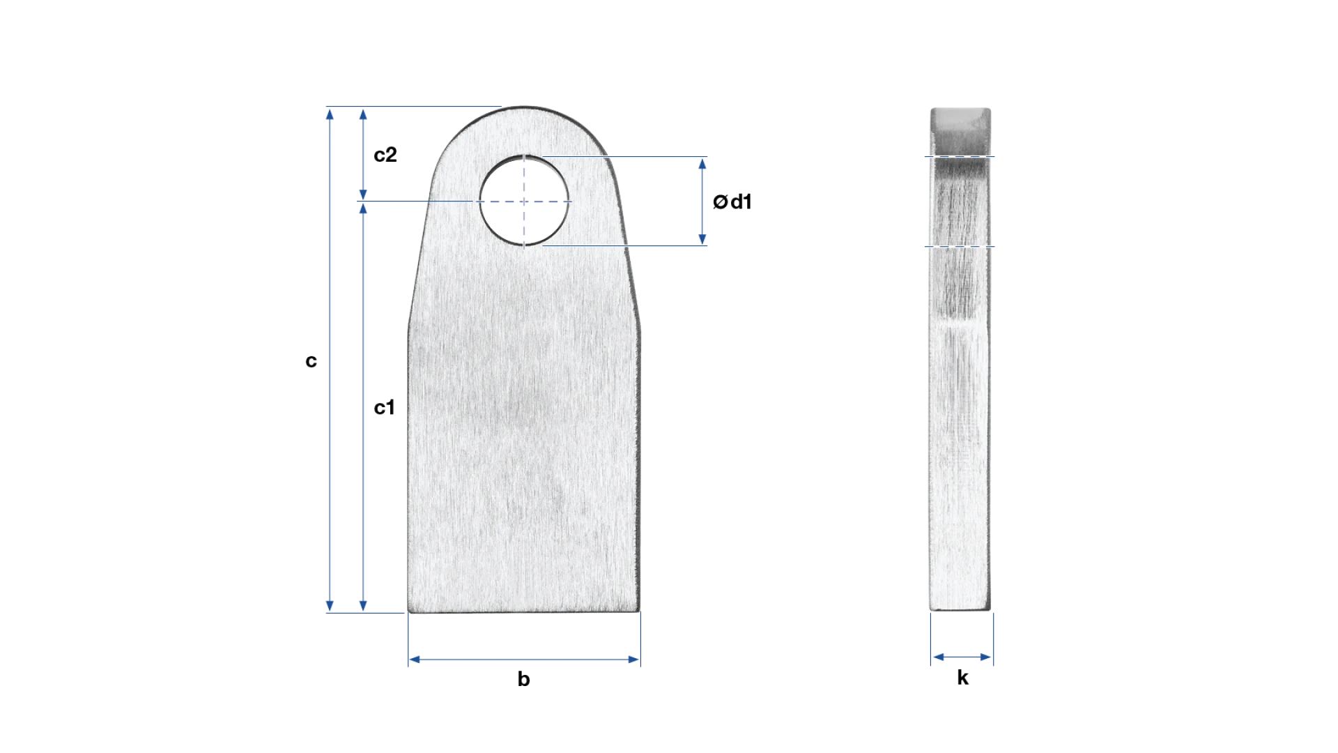 Lug for welding inclined