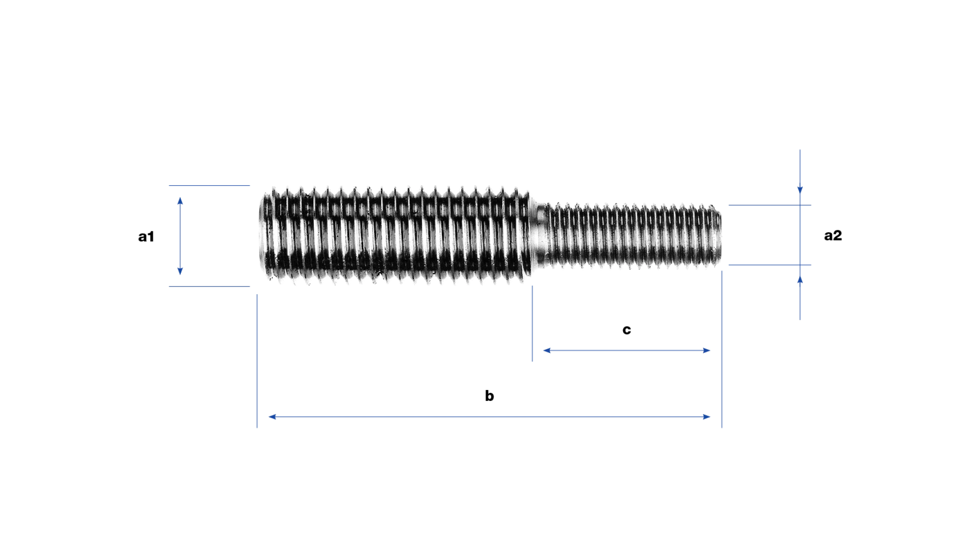 Headless screw adapter  M8 to M12
