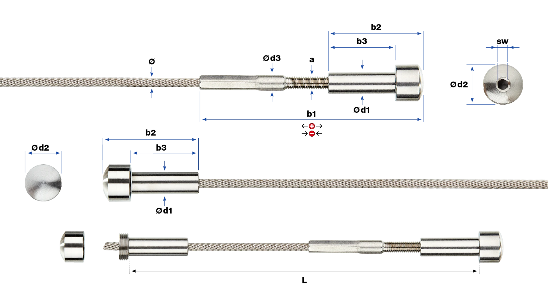 Radius head rope  self-assembly Set