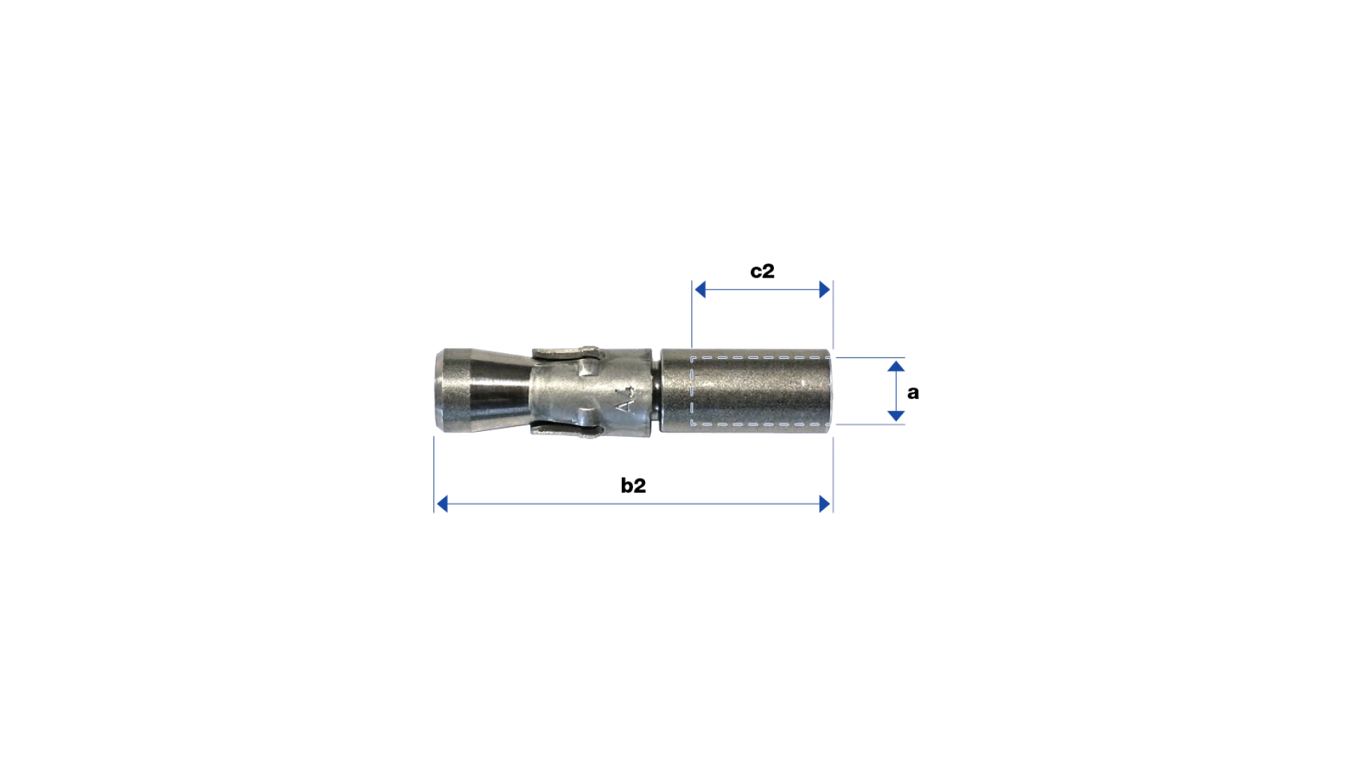 Wall anchor with internal thread  Stainless steel type m2r-I