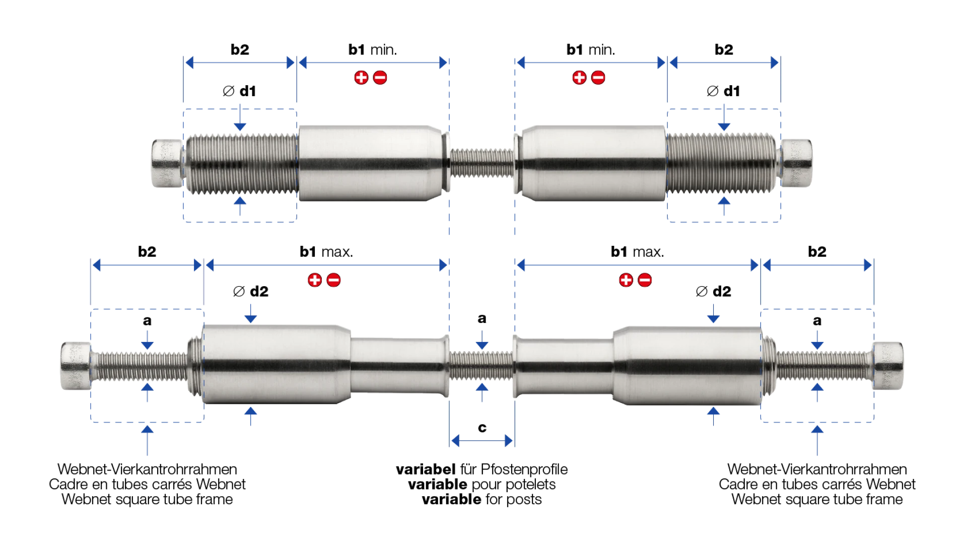 Distance adjuster two-way