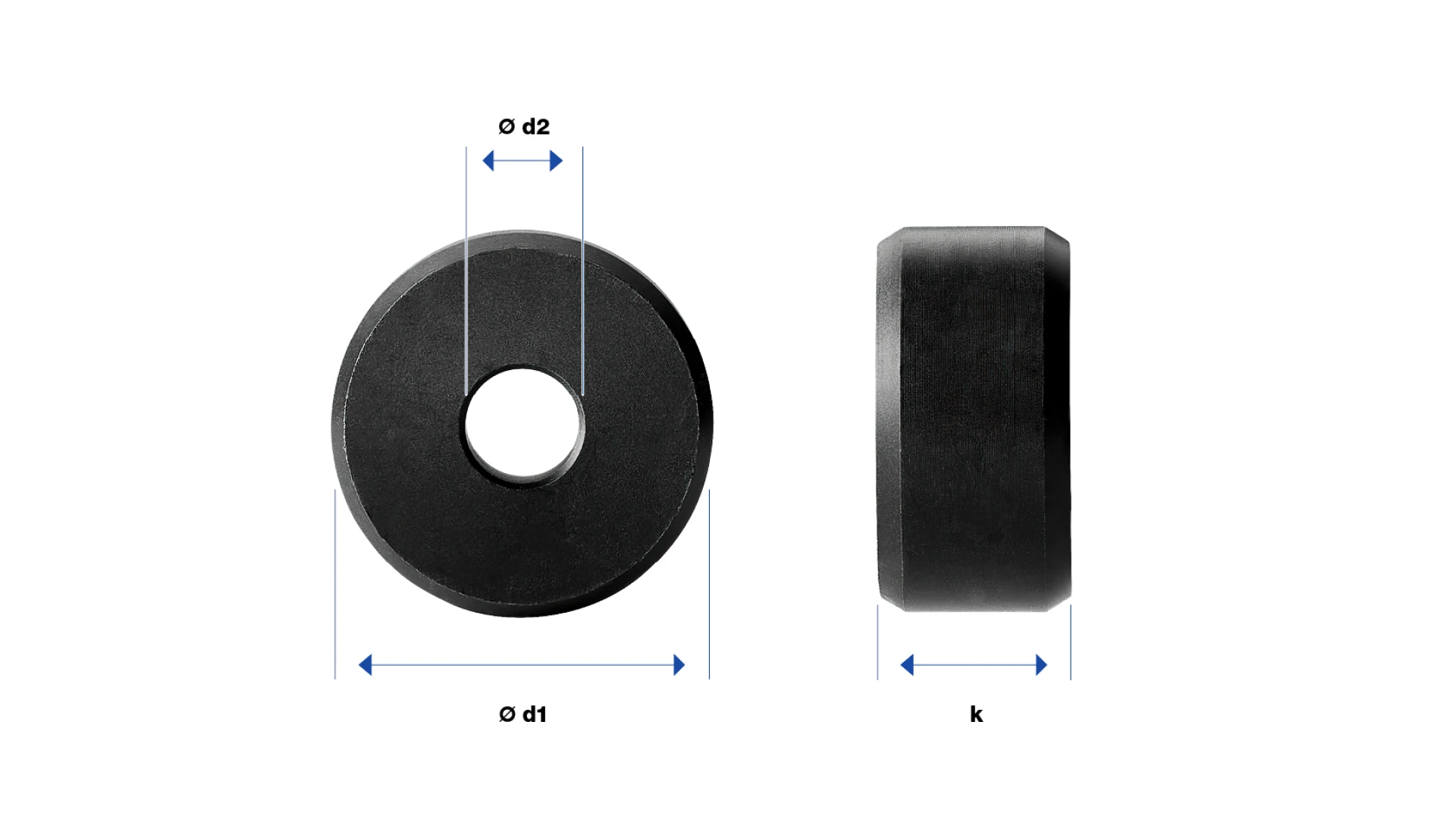 Guiding sleeve   for tube Ø 33.7 x 2 mm