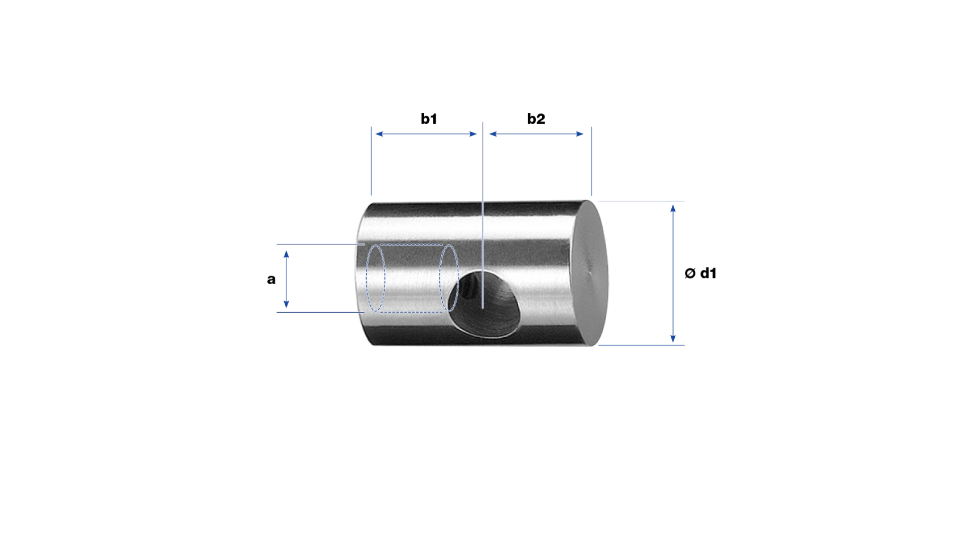 Rod-rope connector   with one internal thread