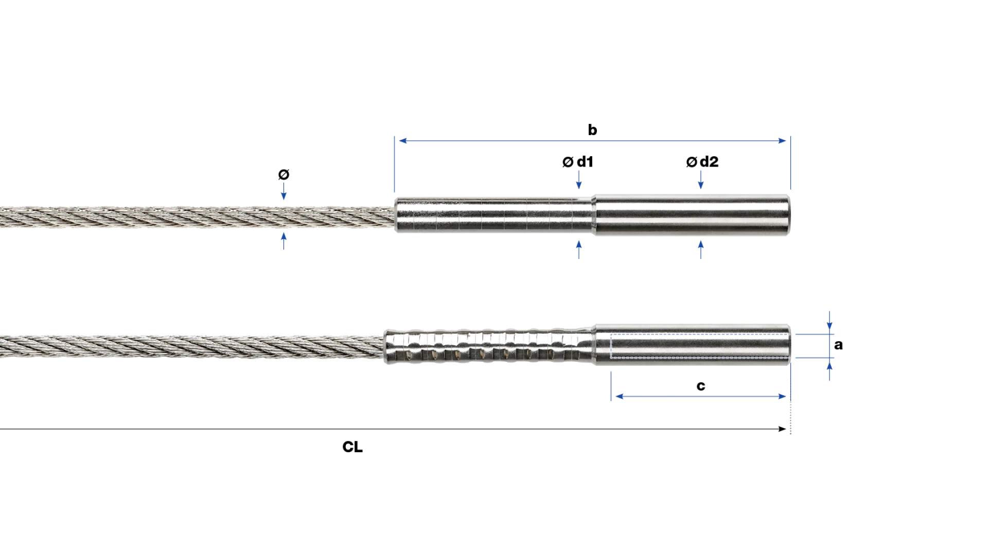 Internal thread end right-hand SA self-assembly