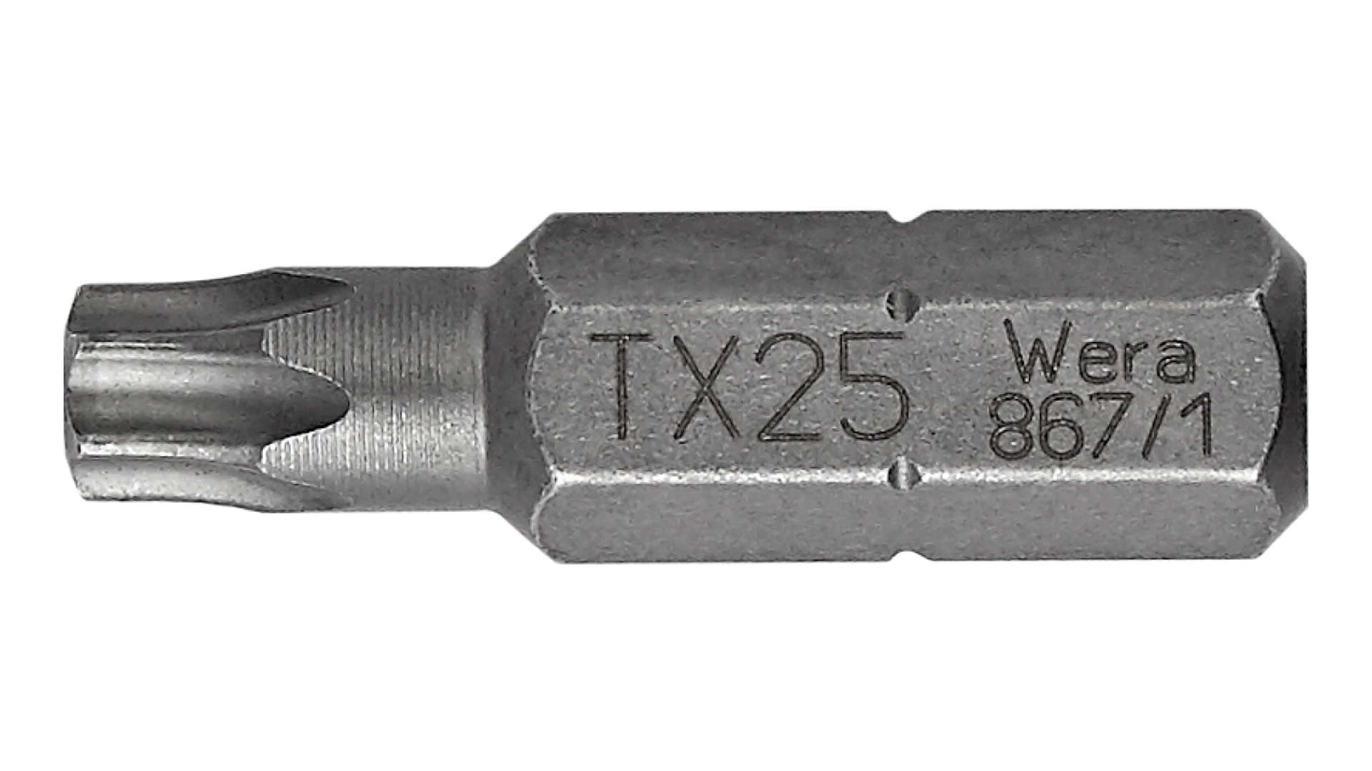 Bit for TORX® screws T25