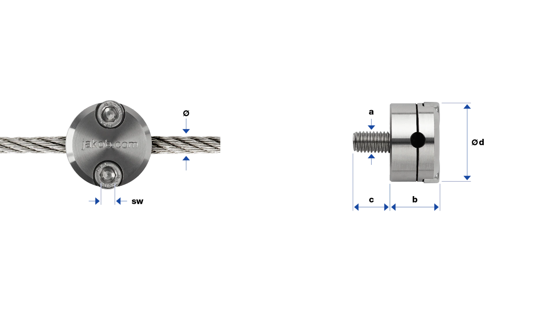 Rope guide with overload protection