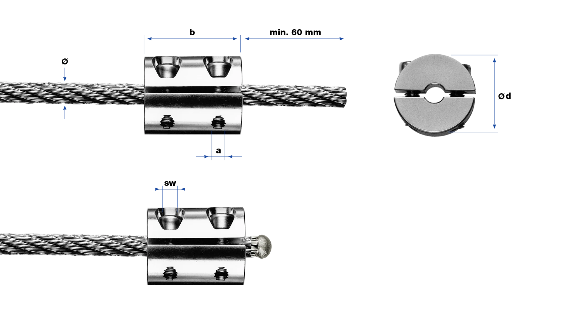 2-part clamp ring  self-assembly