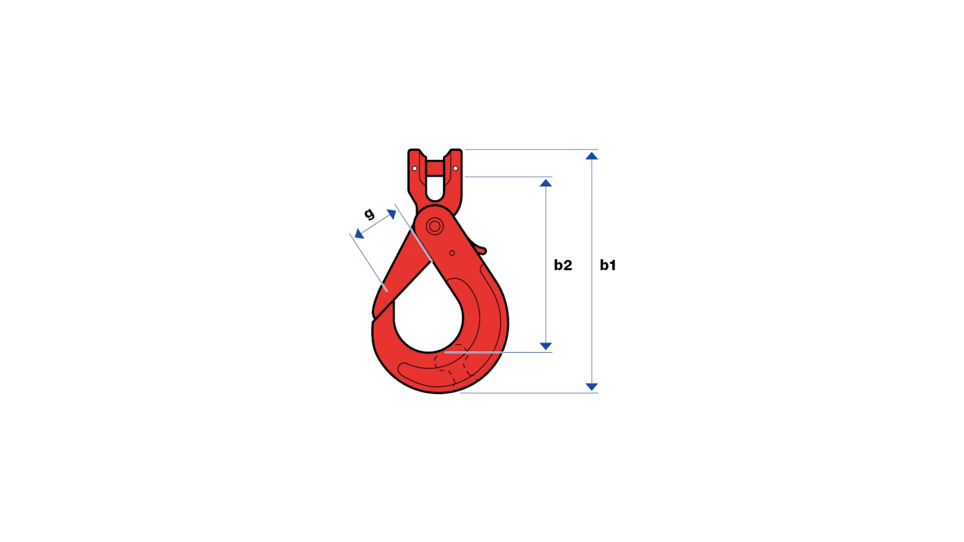 Safety hook with clevis  GK 8