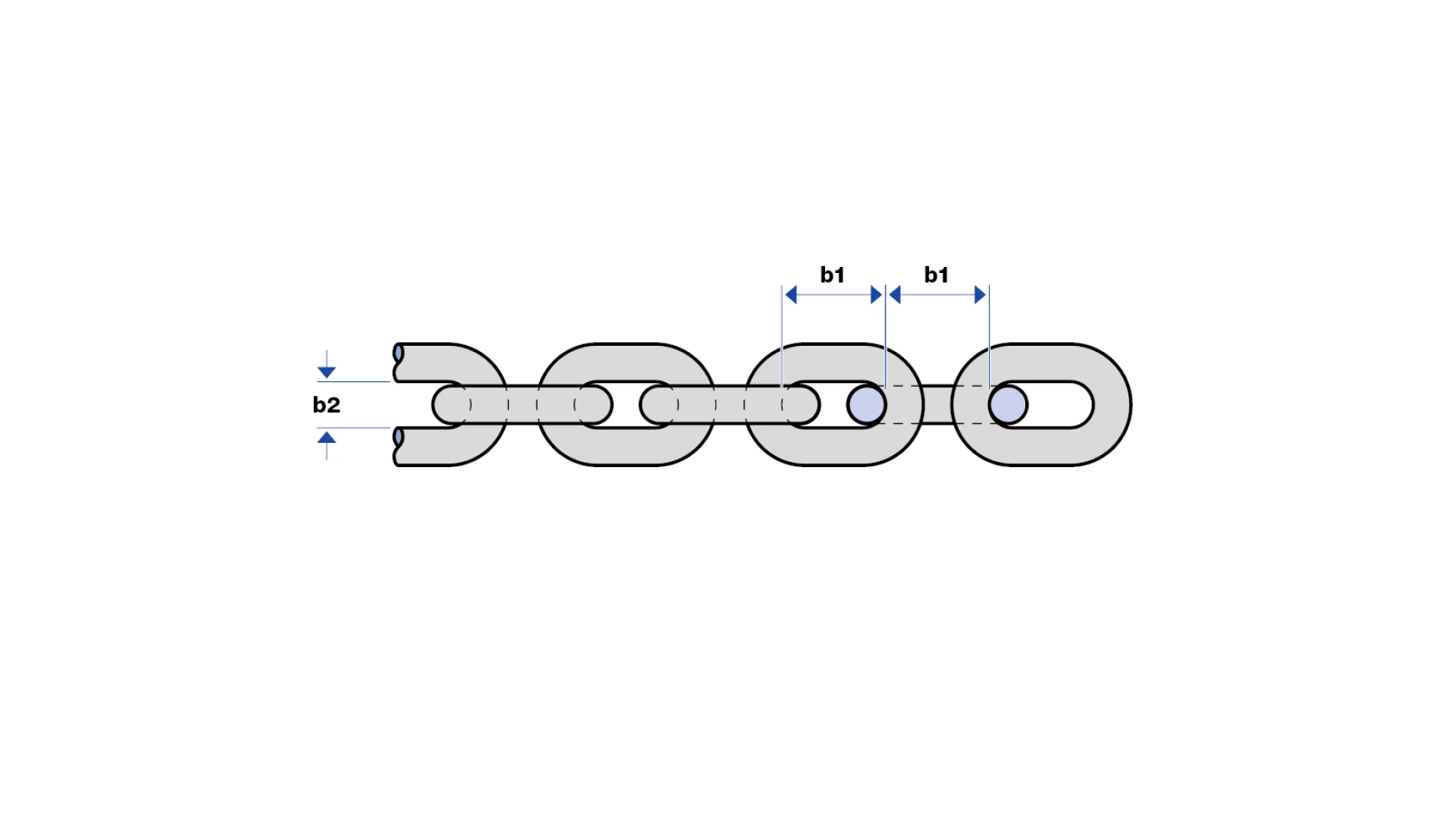 Stainless round-steel chain type A  Edelstahl