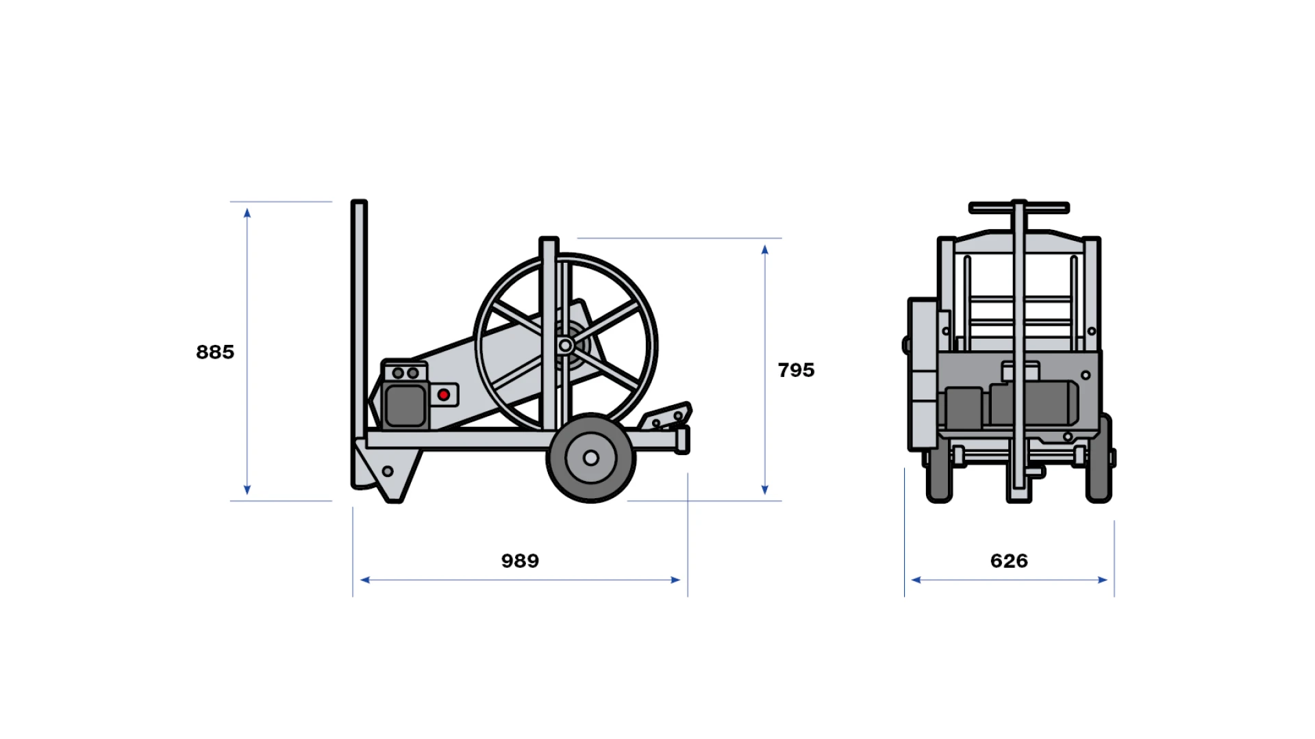 Reel drive RD4  mit Elektromotor