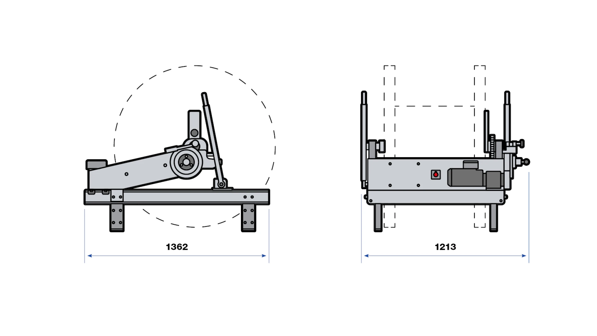 Reel drive RD6  mit Drehstromgetriebemotor