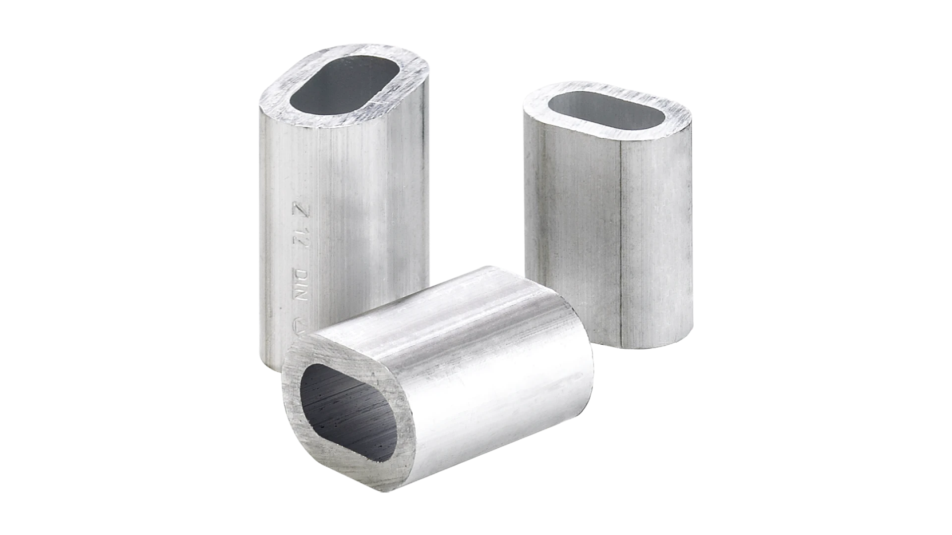 Crimping sleeves   made of aluminium