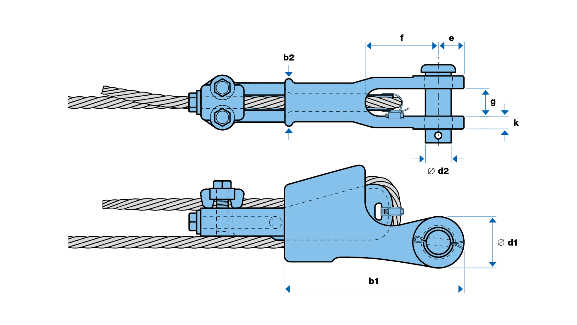 Wedge socket S-423T