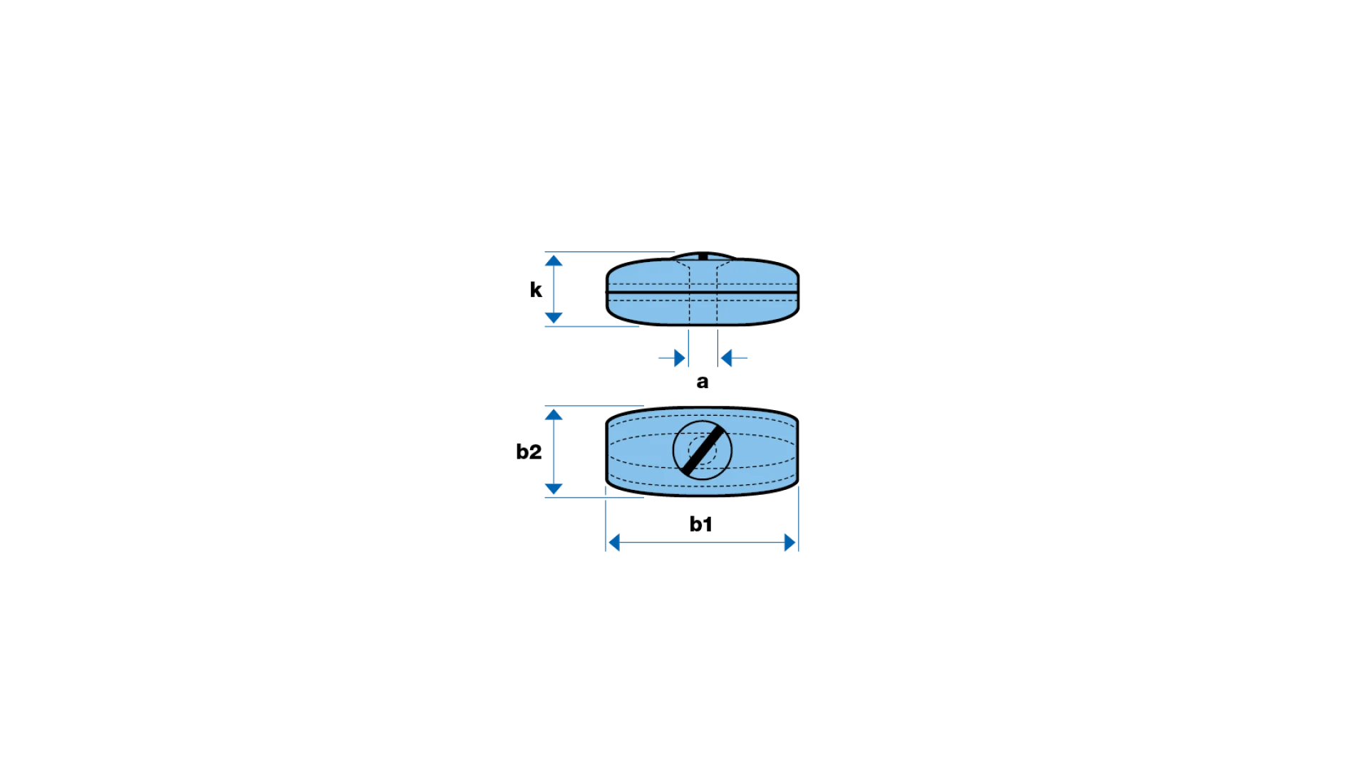 Wire rope clamp oval